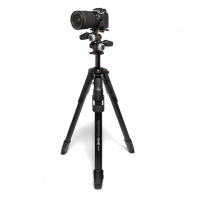 Tripé Manfrotto ONE Photo em alumínio com cabeça XPRO de 3 vias MKONEPA-3W